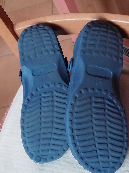 Granatowe lekkie klapki typu Crocs - rozmiar 41-42 / 26 cm - bdb !!