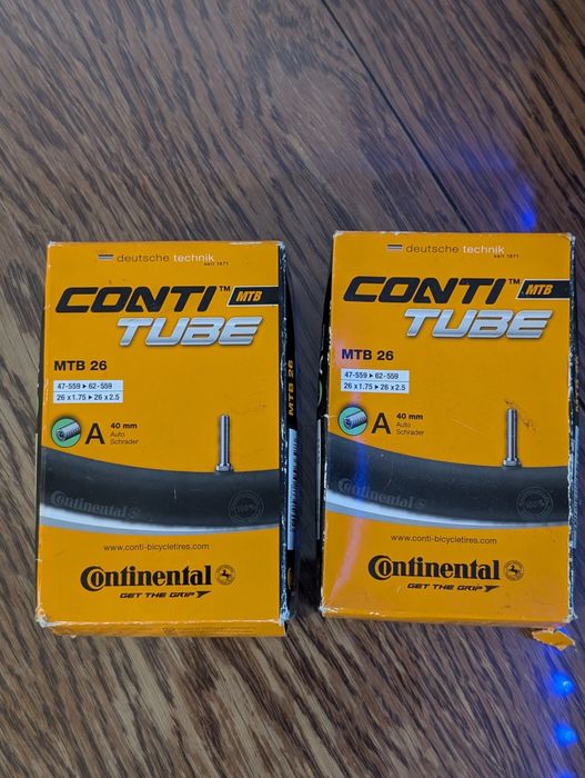 Zestaw 2x Dętka Continental Conti Tube MTB 26 26x1.75 - 2.5 A40 Schrader