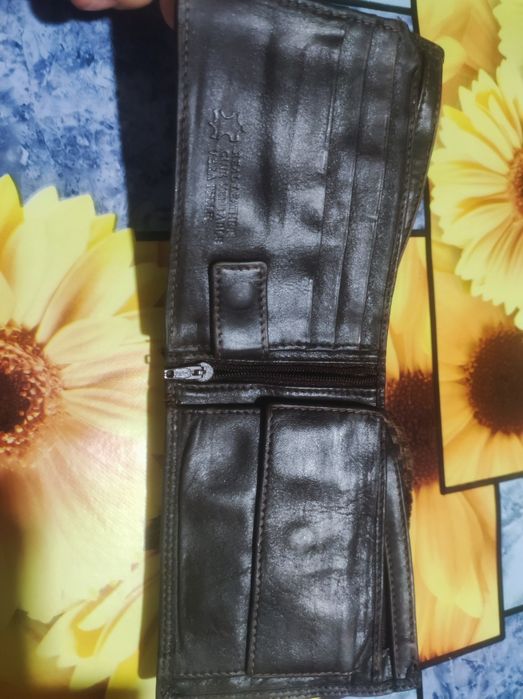 Carteira Signature em pele genuína