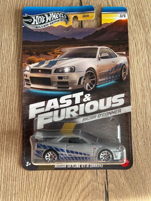 ミニカー Hotwheels fast&furious s2000 GT-R R34 Brian's Nissan Skyline GT-R (R34) Fast & Furious 2/8 1:64