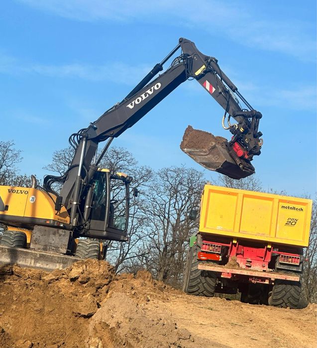 Usługi koparka roboty ziemne wyburzenia