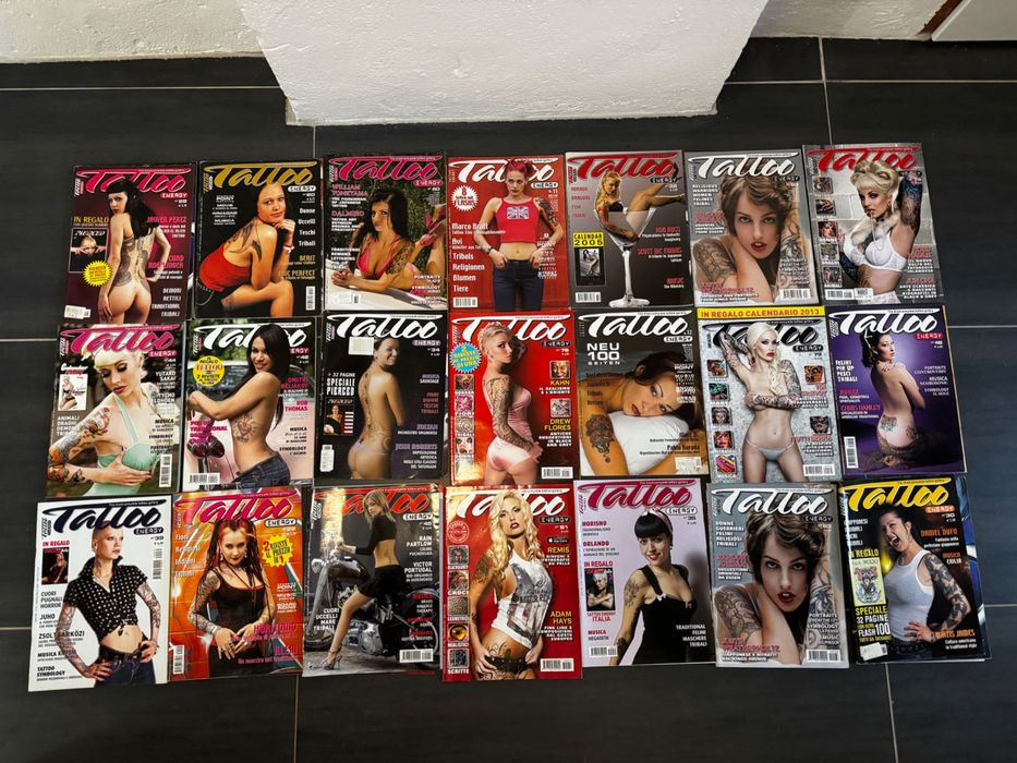 Gazety magazyny tatuaż tattoo vintage lata 90!