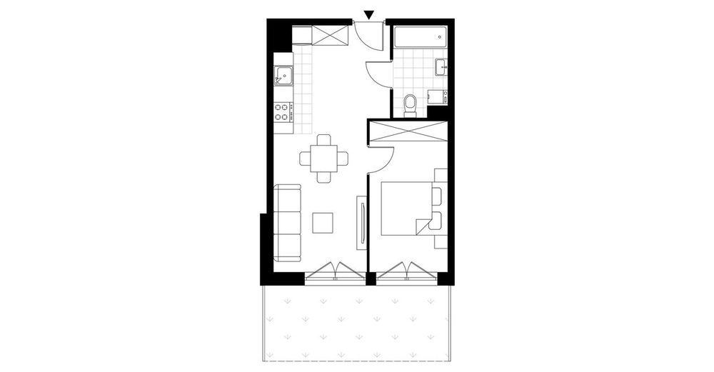 2-pokojowe mieszkanie 37 m² + ogródek Bez Prowizji - Widok 3