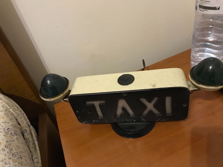 Placa de iluminação de táxi do anos 80/90