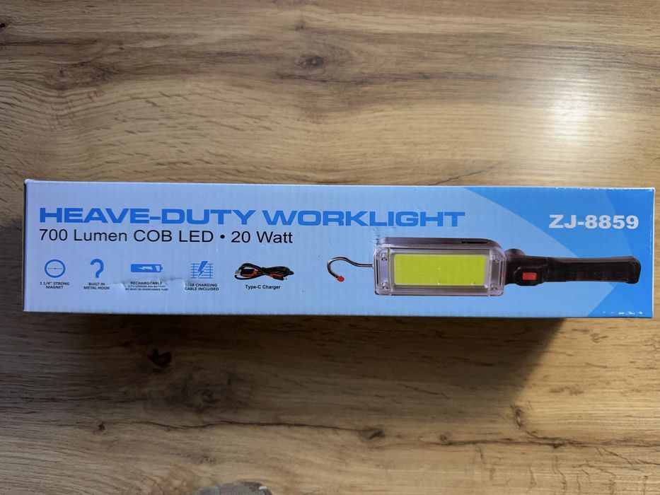 Акумуляторний ліхтар для СТО та гаража COB LED ZJ-8859