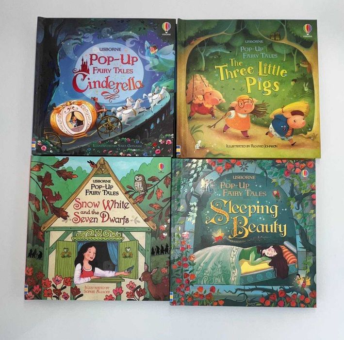 Інтерактивні 3D книги-казки Usborne Pop-Up Fairy Tales