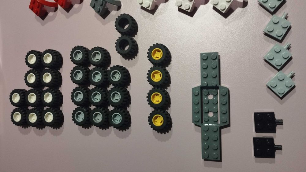 Lego koła, nadkola, napędy mix