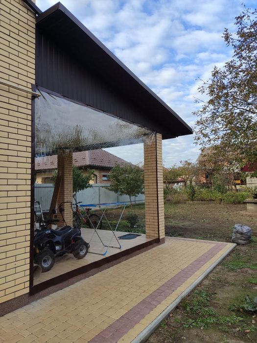 М‘які вікна для альтанки, літнього кафе, тераси, ПВХ тент