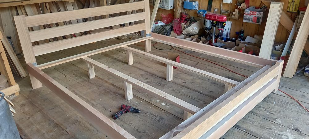 Ліжка з дуба і ясеня 180×200