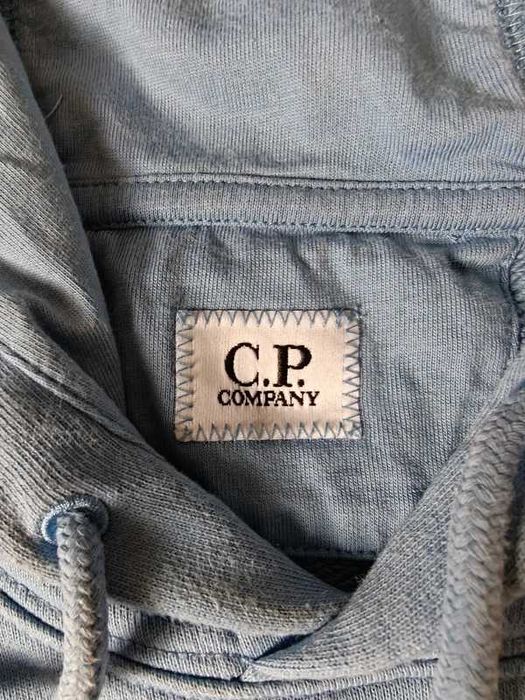 C.P. Company Bluza z Kapturem Lens Soczewka Niebieska M