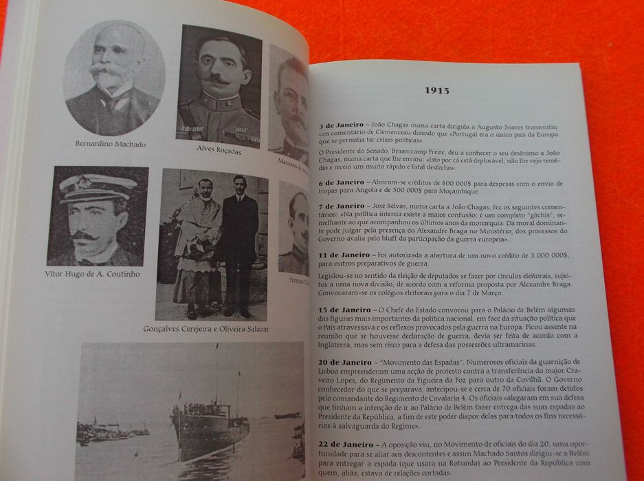 Primeira Républica Em Datas e Ilustrada 1910 / 1926