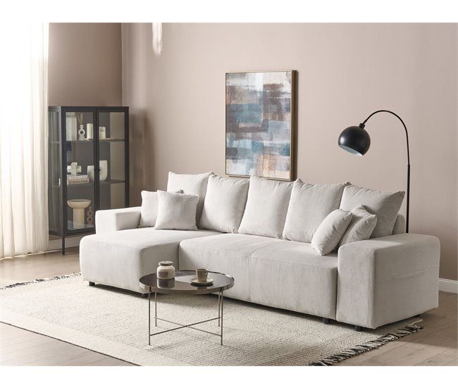 Sofá-cama de canto Beliani LUSPA – Como novo