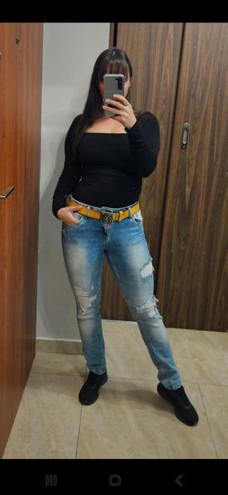 Żółty musztardowy pasek Dsquared2 kompas