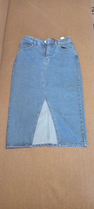 Джинсова спідниця синього кольору