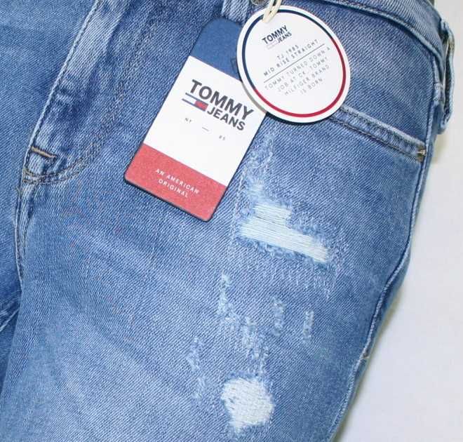 Tommy hilfiger Damskie jeansy Tommy Jeans 1985 Straight nowe - W26/L34