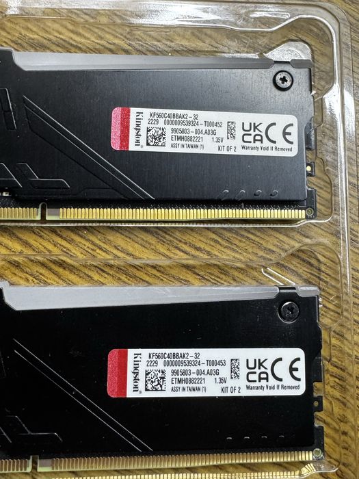Продам ОЗП Kingston DDR5 32GB (2x16GB)