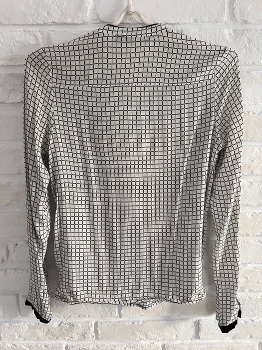 Bluzka Reserved XS w kratkę biało czarna
