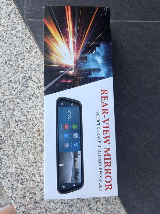 Retrovisor com carplay e camera