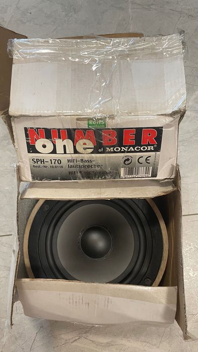 Мидбасы Monacor SPH-170 (8 Ом, Германия) для Hi-Fi и SQ авто