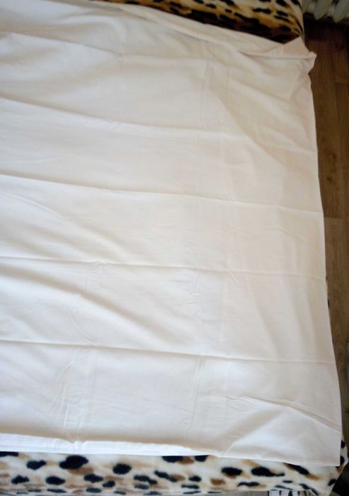 Бежева полуторна підковдра 200*140