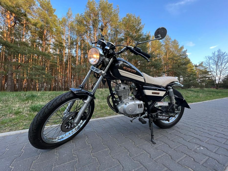 Suzuki gn custom, przebudowany,