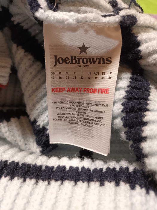 Толстовка женская вязанная в полоску  joe browns размер 38