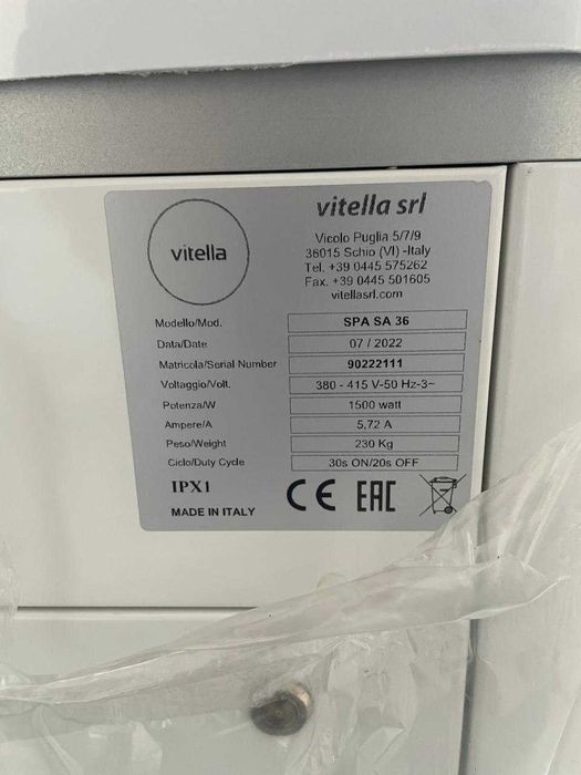 Продам тістоділитель-округлювач напівавтомат Vitella SpaSa 36 NEW