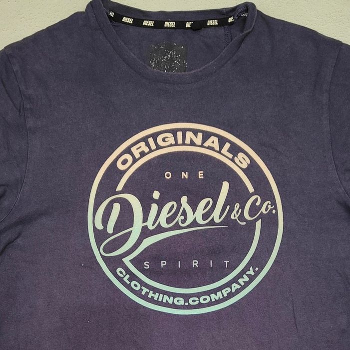 Wr) DIESEL oryginalna koszulka t-shirt Roz.L
