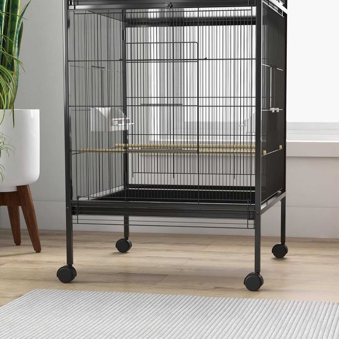 NOVO - Gaiola para aves, 2 andares com rodas 168cm