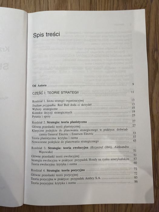 Strategia organizacji - Krzystof Obłój