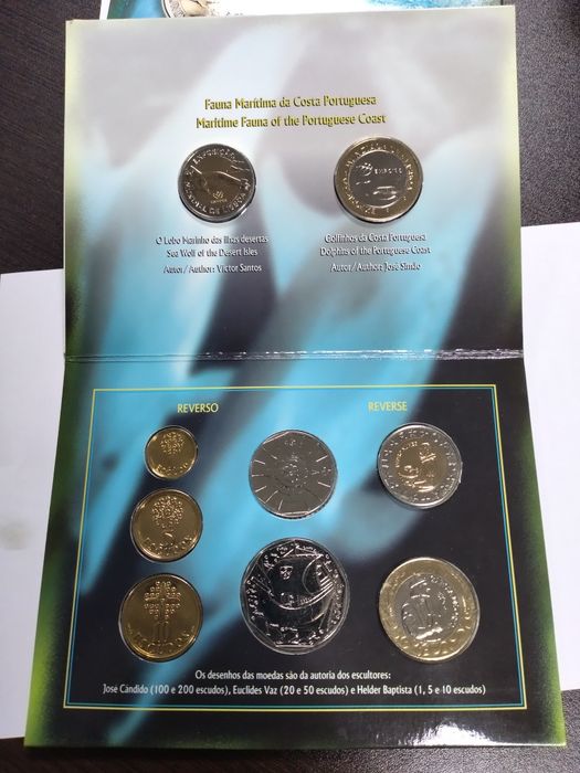 Coleção de 9 moedas expo 98