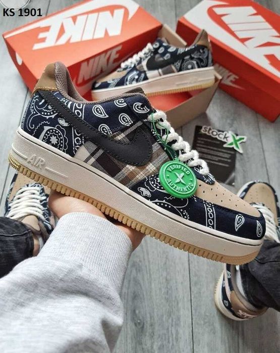 Кросівки Nike Travis Scott x Nike Air Force Cactus Jack. АРТ: KS 1901