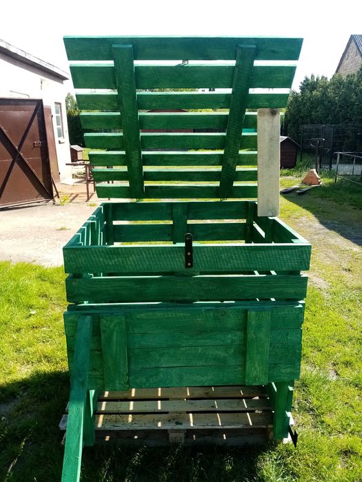 Kompostownik drewniany zamykany