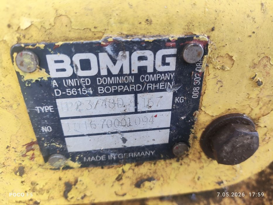 Zagęszczarka Bomag 167 kg