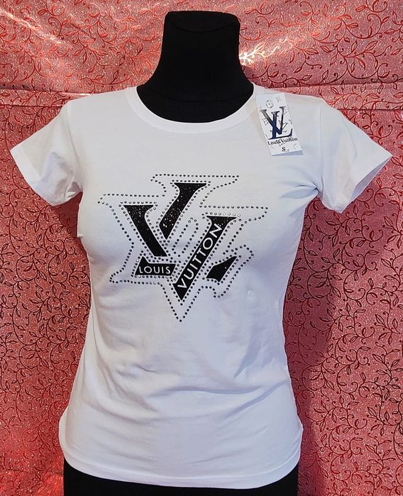 Biała koszulka damska Louis Vuitton S M L XL wysyłka pobranie Nowość