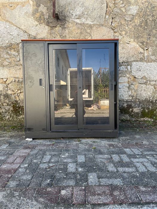 Escritorio Metal/Cerejeira