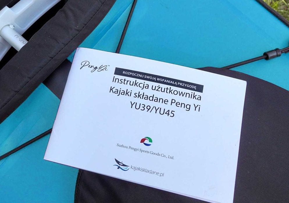 Kajak składany Peng Yi Yu-39 1-osobowy jednoosobowy lekki PVC dł. 3,9m