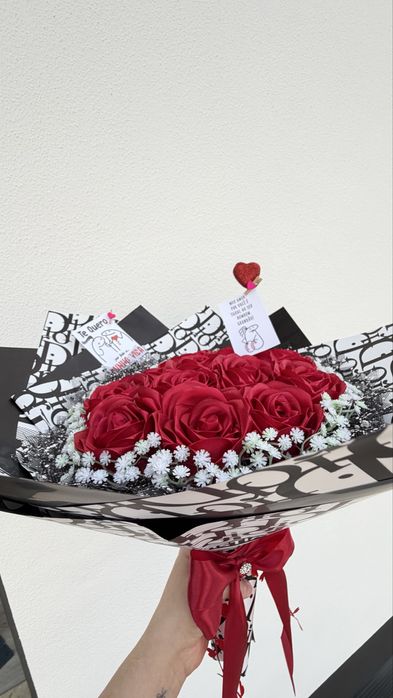 Buque de rosas eternas