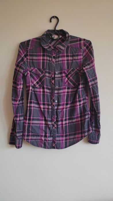 Koszula w kratę (rozmiar XS lub 164)