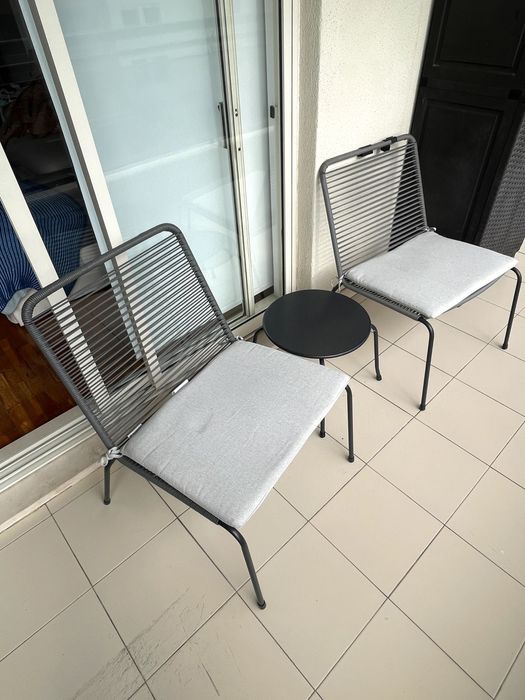 Conjunto de cadeiras + mesa de exterior