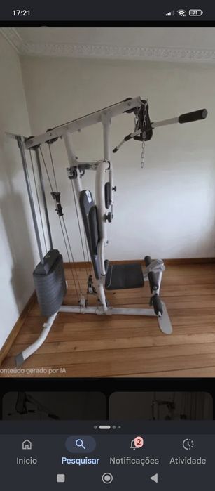 Máquina de musculação multifunções