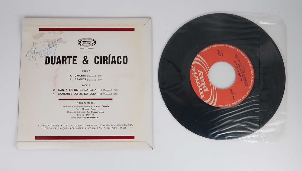 Álamos + Duarte & Ciriaco - Portugal - Single Vinil raros