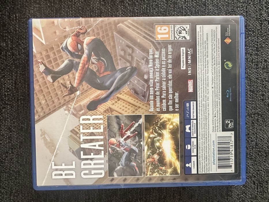 Jogo spider-man PS4