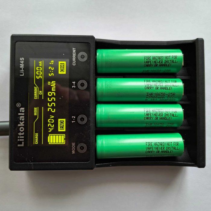 18650 акумулятор високострумовий Samsung INR18650-25R 2500mah/20A/12m