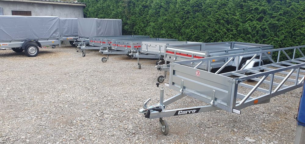 Przyczepa dłużyca 6,1 m długie elementy wynajem wypożyczalnia przyczep