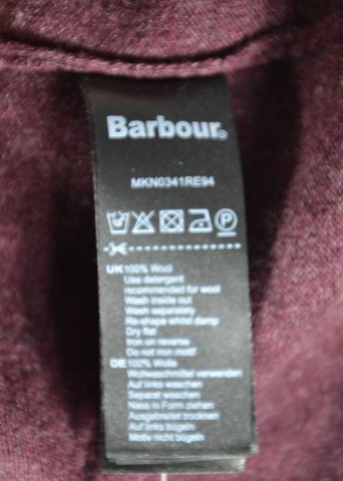 Barbour Essential V’Neck Sweter Męski XL Wełna Oryginalny Super Stan