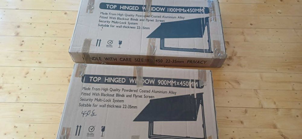 Okno w ramie 90x45 oraz 110x45 przyczepa kamper bus