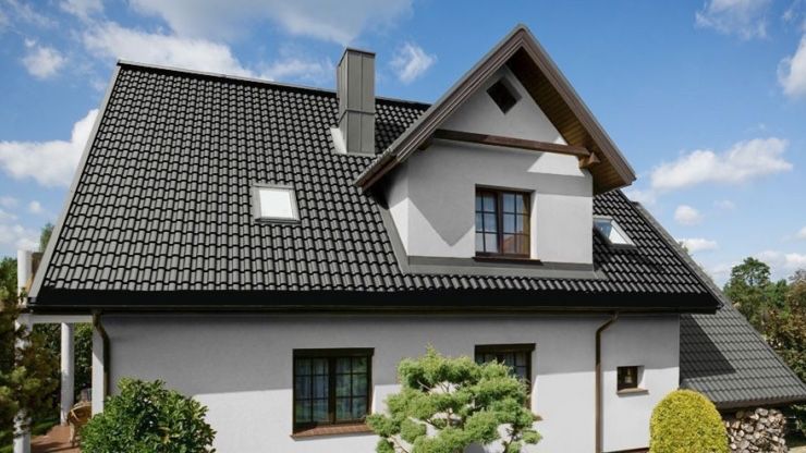 Забор,профнастил,металочерепиця графіт,криша