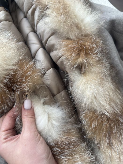Зимове пальто/парка, натуральне хутро