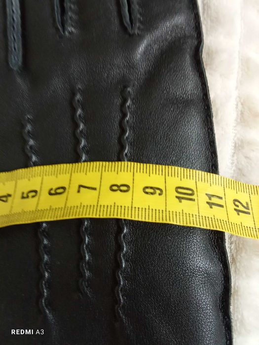 Rękawiczki, rękawice, męskie, czarne, skórzane, skóra naturalna